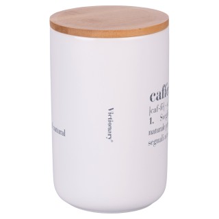 Villa DEste Βάζο καφέ 1000 ml από κεραμικό με καπάκι από μπαμπού V... Villa DEste Βάζο καφέ 1000 ml από κεραμικό με καπάκι από μπαμπού V...