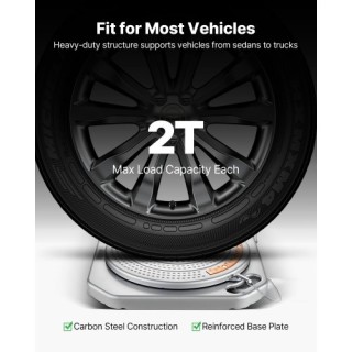 VEVOR Πλάκες Ευθυγράμμισης Τροχών, 2 τμχ, Αντοχή 2 τόνων ανά πλάκα,... VEVOR Πλάκες Ευθυγράμμισης Τροχών, 2 τμχ, Αντοχή 2 τόνων ανά πλάκα,...