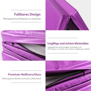 Costway Πτυσσόμενο Στρώμα Γυμναστικής 240 x 116 x 5 cm με Υψηλής Πυ... Costway Πτυσσόμενο Στρώμα Γυμναστικής 240 x 116 x 5 cm με Υψηλής Πυ...