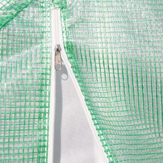 Θερμοκήπιο Outsunny Garden Tunnel, 1 πόρτα και 6 παράθυρα, PE και χ...