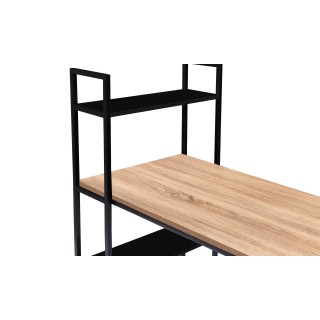 Γραφείο - Βιβλιοθήκη από Ξύλο & Μέταλλο με 3 Ράφια 113 x 64 x 120 c... Γραφείο - Βιβλιοθήκη από Ξύλο & Μέταλλο με 3 Ράφια 113 x 64 x 120 c...