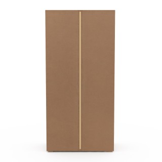 Δίφυλλη Ντουλάπα Marius με 2 Πόρτες 80 x 48 x 167 cm Λευκό & Ξύλο 3... Δίφυλλη Ντουλάπα Marius με 2 Πόρτες 80 x 48 x 167 cm Λευκό & Ξύλο 3...