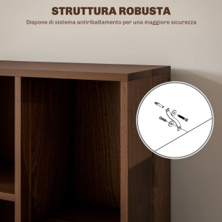 HOMCOM Κινητή Βιβλιοθήκη με Κυβικά Ράφια σε Ξύλο με 7 Ράφια Διαφορε... HOMCOM Κινητή Βιβλιοθήκη με Κυβικά Ράφια σε Ξύλο με 7 Ράφια Διαφορε...