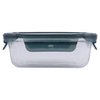 Galileo Αεροστεγές Ορθογώνιο Γυάλινο Δοχείο 370 ml με Καπάκι και Κλ...