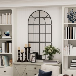 HOMCOM Καθρέφτης Τοίχου με Καμάρα Στυλ Παράθυρο για Υπνοδωμάτιο και... HOMCOM Καθρέφτης Τοίχου με Καμάρα Στυλ Παράθυρο για Υπνοδωμάτιο και...