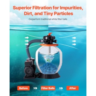 VEVOR Μπάλες Φίλτρου Πισίνας για Αντλία Άμμου 1.5 lbs Επαναχρησιμοπ... VEVOR Μπάλες Φίλτρου Πισίνας για Αντλία Άμμου 1.5 lbs Επαναχρησιμοπ...