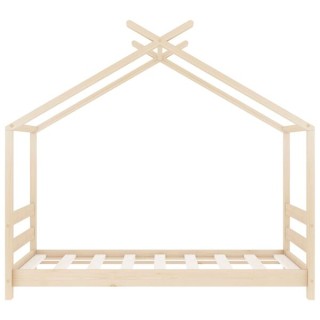 vidaXL Πλαίσιο Κρεβατιού Παιδικό 70 x 140 εκ. Μασίφ Ξύλο Πεύκου 289607