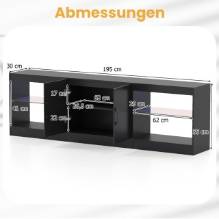 Costway Πολυλειτουργική Τηλεοπτική Βάση με LED Φωτισμό & Ρυθμιζόμεν... Costway Πολυλειτουργική Τηλεοπτική Βάση με LED Φωτισμό & Ρυθμιζόμεν...