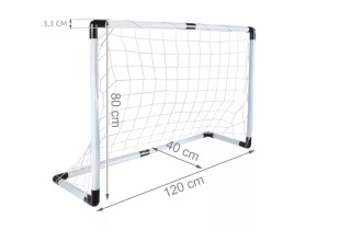 Παιδικό Τέρμα Ποδοσφαίρου 120 x 40 x 80 cm Με Μπάλα και Πασσάλους T...