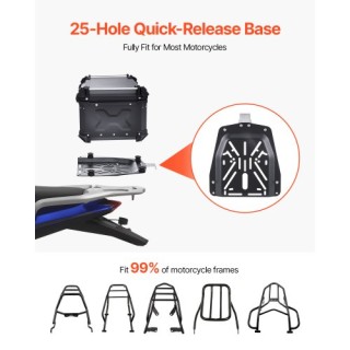 VEVOR 65L Καθολικό Κιβώτιο Μοτοσυκλέτας με Δερμάτινη Επένδυση MTCJS... VEVOR 65L Καθολικό Κιβώτιο Μοτοσυκλέτας με Δερμάτινη Επένδυση MTCJS...