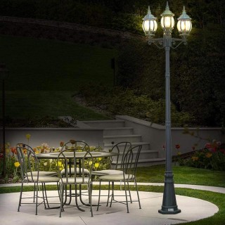 BAKAJI  Κλασικό Βικτωριανό Φανάρι Κήπου με 3 Φανάρια από Αλουμίνιο ...