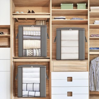 BAKAJI Σετ 4 Μεγάλοι Σακουλοθήκες 120L με Ενισχυμένες Λαβές για Οργ... BAKAJI Σετ 4 Μεγάλοι Σακουλοθήκες 120L με Ενισχυμένες Λαβές για Οργ...