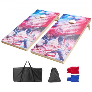 VEVOR Φορητό Σετ Κορνχόλ 4x2ft Ξύλινη Πλατφόρμα με 8 Σακουλάκια HWD... VEVOR Φορητό Σετ Κορνχόλ 4x2ft Ξύλινη Πλατφόρμα με 8 Σακουλάκια HWD...