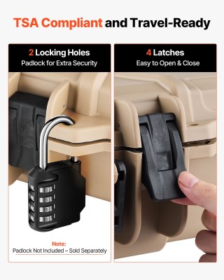 VEVOR Κιβώτιο Σκληρού Όπλου IP67 με Πρέσες και Πολλαπλές Κλειδώσεις... VEVOR Κιβώτιο Σκληρού Όπλου IP67 με Πρέσες και Πολλαπλές Κλειδώσεις...