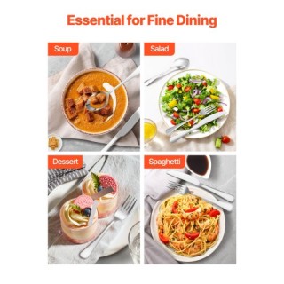 VEVOR Σετ Μαχαιροπίρουνα Ανοξείδωτο Ατσάλι 30 Τεμαχίων για 6 Άτομα ... VEVOR Σετ Μαχαιροπίρουνα Ανοξείδωτο Ατσάλι 30 Τεμαχίων για 6 Άτομα ...