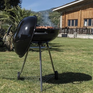 Galileo Μπάρμπεκιου από ανθρακούχο χάλυβα με καπάκι και σύστημα αερ...