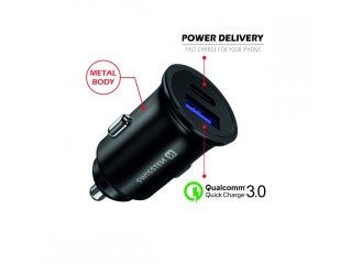 SWISSTEN Φορτιστής Power Delivery + Quick Charge, USB-C, 36W, Μεταλ...