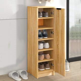 BAKAJI Ξύλινη Ντουλάπα Παπουτσιών Δρυς 30x35x100 εκ. 02842142