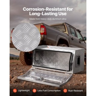 VEVOR Κουτί Εργαλείων Αλουμινίου Βαρέως Τύπου για Φορτηγό 30x13x13 ...
