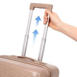 PROVITERA Σετ 4 Σκληρές Βαλίτσες και Νεσεσέρ Ταξιδιού Ταμπά με Τηλε...