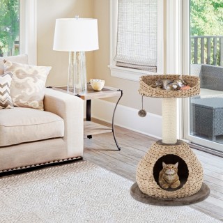 Costway Πολυλειτουργικό Δέντρο Αναρρίχησης Γάτας με Φυσικό Σιζάλ κ... Costway Πολυλειτουργικό Δέντρο Αναρρίχησης Γάτας με Φυσικό Σιζάλ κ...