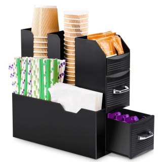 BAKAJI  Δοχείο Κάψουλες Καφέ 11 Θέσεων Οργανωτής Σταθμού Καφέ Μπαρ ...