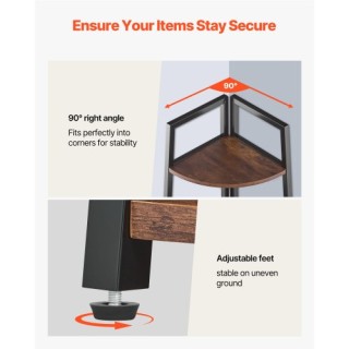 VEVOR Πενταώροφη Γωνιακή Ραφιέρα 43x43x178 εκ για Βιβλία και Φυτά Z...