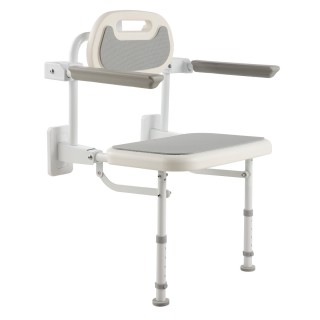 VEVOR Αναδιπλούμενο Επιτοίχιο Κάθισμα Ντους 457 mm με Πλάτη, Μπράτσ... VEVOR Αναδιπλούμενο Επιτοίχιο Κάθισμα Ντους 457 mm με Πλάτη, Μπράτσ...