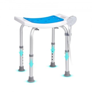 VEVOR Καρέκλα Ντους, Ρυθμιζόμενο Ύψος, Αντιολισθητικό Κάθισμα για Η... VEVOR Καρέκλα Ντους, Ρυθμιζόμενο Ύψος, Αντιολισθητικό Κάθισμα για Η...