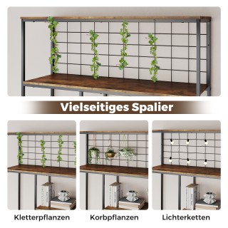 Costway Εξάρι Βιβλιοθήκη/Φυτοστάτης με Μεταλλικό Πλέγμα, Γεωμετρικό... Costway Εξάρι Βιβλιοθήκη/Φυτοστάτης με Μεταλλικό Πλέγμα, Γεωμετρικό...