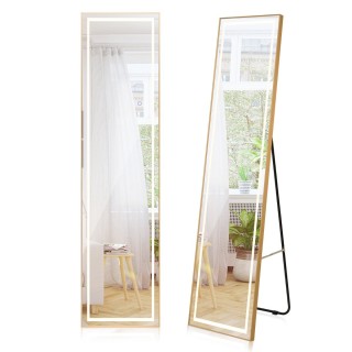 Costway LED Φωτιζόμενος Ολόσωμος Καθρέφτης με Ρυθμιζόμενο Φως και ... Costway LED Φωτιζόμενος Ολόσωμος Καθρέφτης με Ρυθμιζόμενο Φως και ...