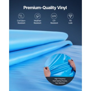 VEVOR Επένδυση Πισίνας Οβάλ 22 x 12.3ft Overlap 52in Ύψος Τοίχου YC... VEVOR Επένδυση Πισίνας Οβάλ 22 x 12.3ft Overlap 52in Ύψος Τοίχου YC...