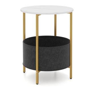 Costway Στρογγυλό βοηθητικό τραπέζι με αφαιρούμενο υφασμάτινο καλά... Costway Στρογγυλό βοηθητικό τραπέζι με αφαιρούμενο υφασμάτινο καλά...