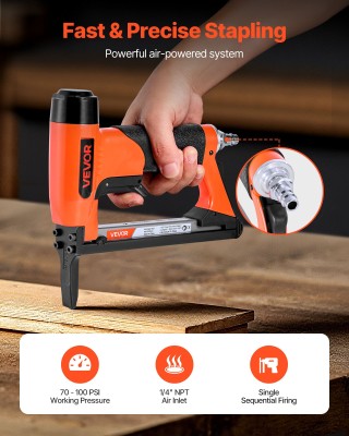 VEVOR Πνευματικό Καρφωτικό Εργαλείο 20 Gauge, Κορυφή 12,8mm, Μήκος ...