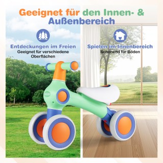 Costway Παιδικό Ποδηλατάκι Ισορροπίας με Ρυθμιζόμενο Μαλακό Κάθισμα...