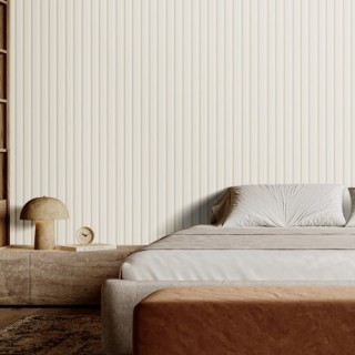 VEVOR  Λευκά Ξύλινα Ακουστικά Πάνελ 8 Τεμ 96x6 ιντσών  WPCBTQBYGBL9...