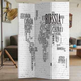 BAKAJI Παραβάν Διαχωριστικό 3 Πάνελ με Εκτύπωση Μπρος-Πίσω Υδρόγει... BAKAJI Παραβάν Διαχωριστικό 3 Πάνελ με Εκτύπωση Μπρος-Πίσω Υδρόγει...