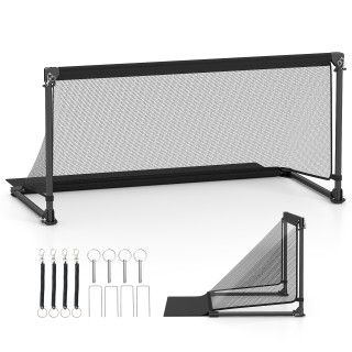 Costway Πτυσσόμενη εστία ποδοσφαίρου 120 x 57 x 60 cm με μεταλλικό ...