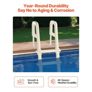 VEVOR Σκάλα Πισίνας 5 Σκαλοπατιών με 2 Χειρολαβές, Φορτίο 300 lb, γ... VEVOR Σκάλα Πισίνας 5 Σκαλοπατιών με 2 Χειρολαβές, Φορτίο 300 lb, γ...