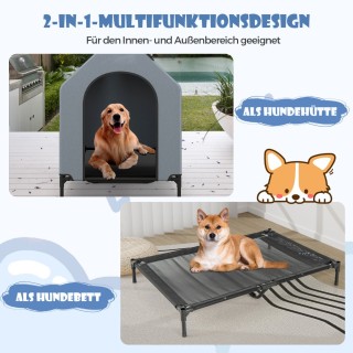 Costway Σπιτάκι & Υπερυψωμένο Κρεβάτι Σκύλου Εξωτερικού Χώρου με Δι... Costway Σπιτάκι & Υπερυψωμένο Κρεβάτι Σκύλου Εξωτερικού Χώρου με Δι...