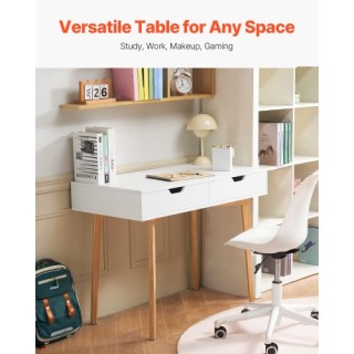 VEVOR Παιδικό Γραφείο με Συρτάρι Ξύλινο Λευκό ETBMSZZFXXCWO9O9H001V0