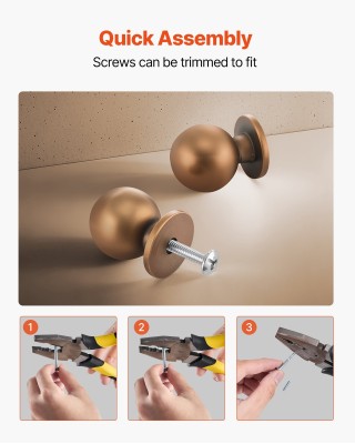 VEVOR Στρογγυλά Πόμολα Ντουλαπιών, Σετ 12 Τεμ., Ø25 x 32mm, Αντικέ ... VEVOR Στρογγυλά Πόμολα Ντουλαπιών, Σετ 12 Τεμ., Ø25 x 32mm, Αντικέ ...