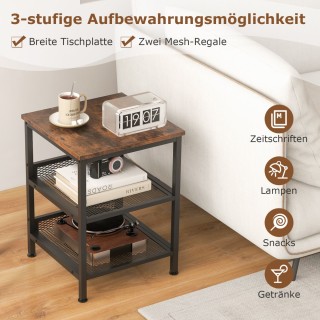 Costway Βοηθητικό Τραπέζι με Μεταλλική Δομή και Βιομηχανικό Σχεδια... Costway Βοηθητικό Τραπέζι με Μεταλλική Δομή και Βιομηχανικό Σχεδια...