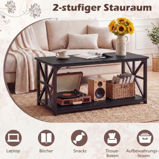 Costway Βιομηχανικό τραπεζάκι σαλονιού αγροτικού στυλ με ανοιχτό ρά... Costway Βιομηχανικό τραπεζάκι σαλονιού αγροτικού στυλ με ανοιχτό ρά...