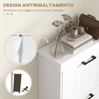 HOMCOM Μοντέρνα Παπουτσοθήκη με 3 Ανακλινόμενα Συρτάρια για 15 Ζευγ...