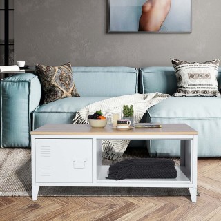 BAKAJI  Ορθογώνιο Τραπέζι Καθιστικού Μοντέρνου Σχεδιασμού από Μέταλ...