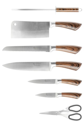 Edenberg Σετ Ατσάλινων Μαχαιριών Κουζίνας σε Περιστρεφόμενη Βάση EB...