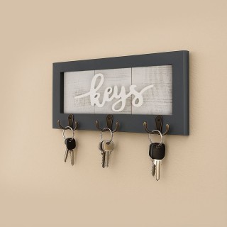 Galileo Διακοσμητικός Ξύλινος Κλειδοθήκης Τοίχου από MDF 36x22x17 c...