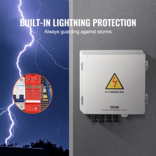 Κουτί Συνδυασμού Ηλιακών 4 Σειρών VEVOR 10A IP65  GFHLX4HL10ASCPG1OY3