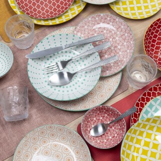 Villa DEste  Σετ 6 ποτήρια νερού από γυαλί 275 ml με υφή Amnesia 59...